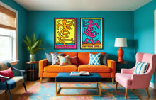 Load image into Gallery viewer, HARING KEITH, Montreux Jazz Festival - Orange, 1983