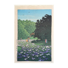 Load image into Gallery viewer, HASUI KAWASE, Il giardino degli iris del santuario Meiji, 1951