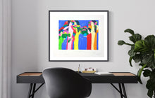 Load image into Gallery viewer, TING WALASSE, Femmes, fleurs et perroquets, 1988