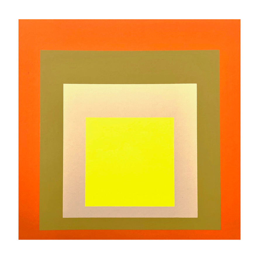 ALBERS JOSEF, Study to Homage to the Square  n.8, Yes Sir, 1977