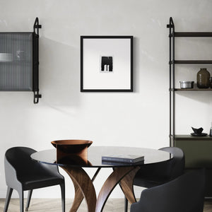 FONTANA LUCIO, Teatrino bianco e nero, 1966