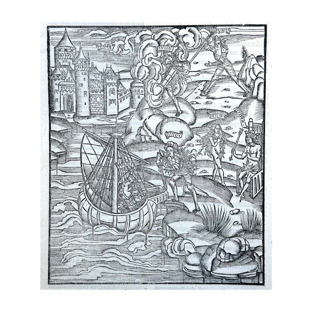 Hans GRUNINGER (Bottega di), Giunone spinge la nave di Turno, 1517