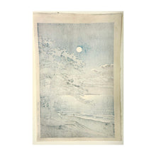 Carica l&#39;immagine nel visualizzatore di Gallery, HASUI KAWASE, Spring Moon over Ninomiya Beach, Luna di primavera, spiaggia di Ninomiya Haru no tsuki, Ninomiya kaigan, 1932
