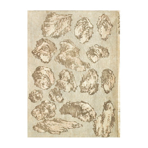 HOKUSAI KATSUHIKA, Study for rocks, 1834