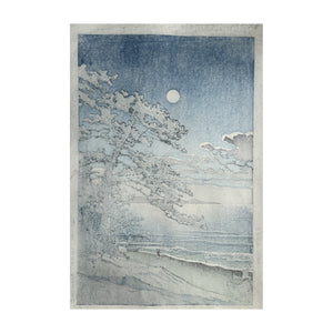 HASUI KAWASE, Spring Moon over Ninomiya Beach, 1932