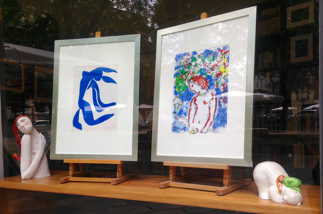 Matisse e Chagall in vetrina