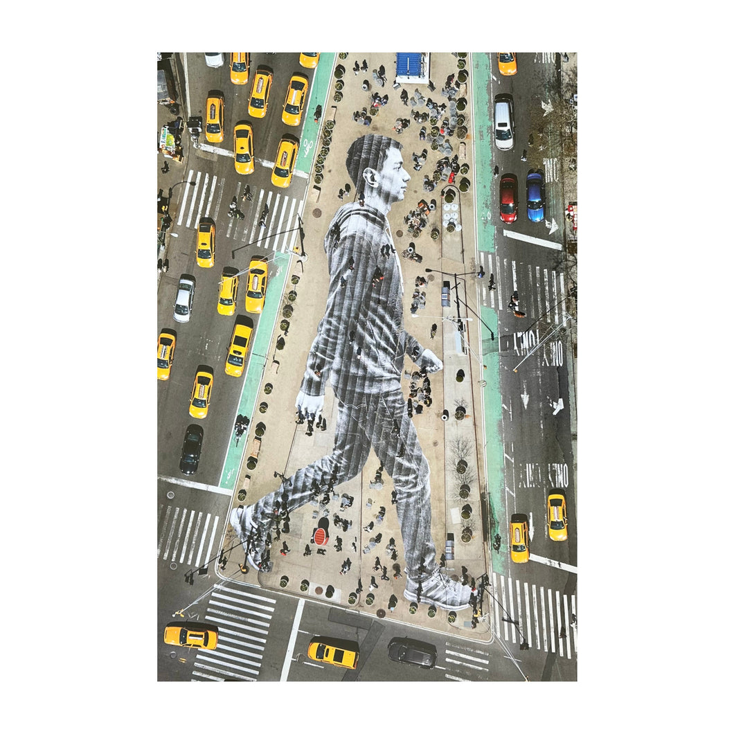 JR, Paris 1983 Migrants, walking New York City, 2015