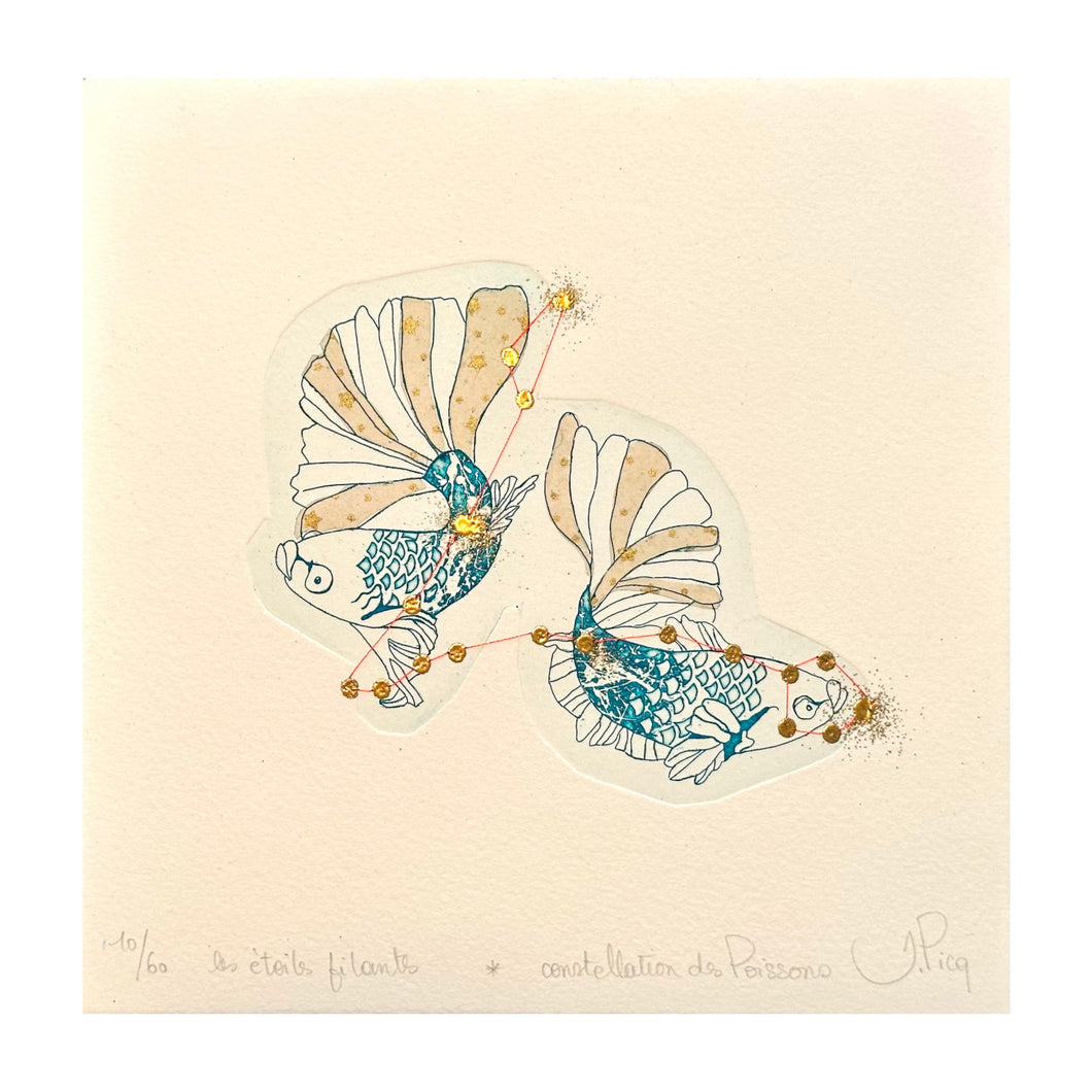 PICQ JEANNE, Les étoiles filants - Constellation des Poissons, 2023