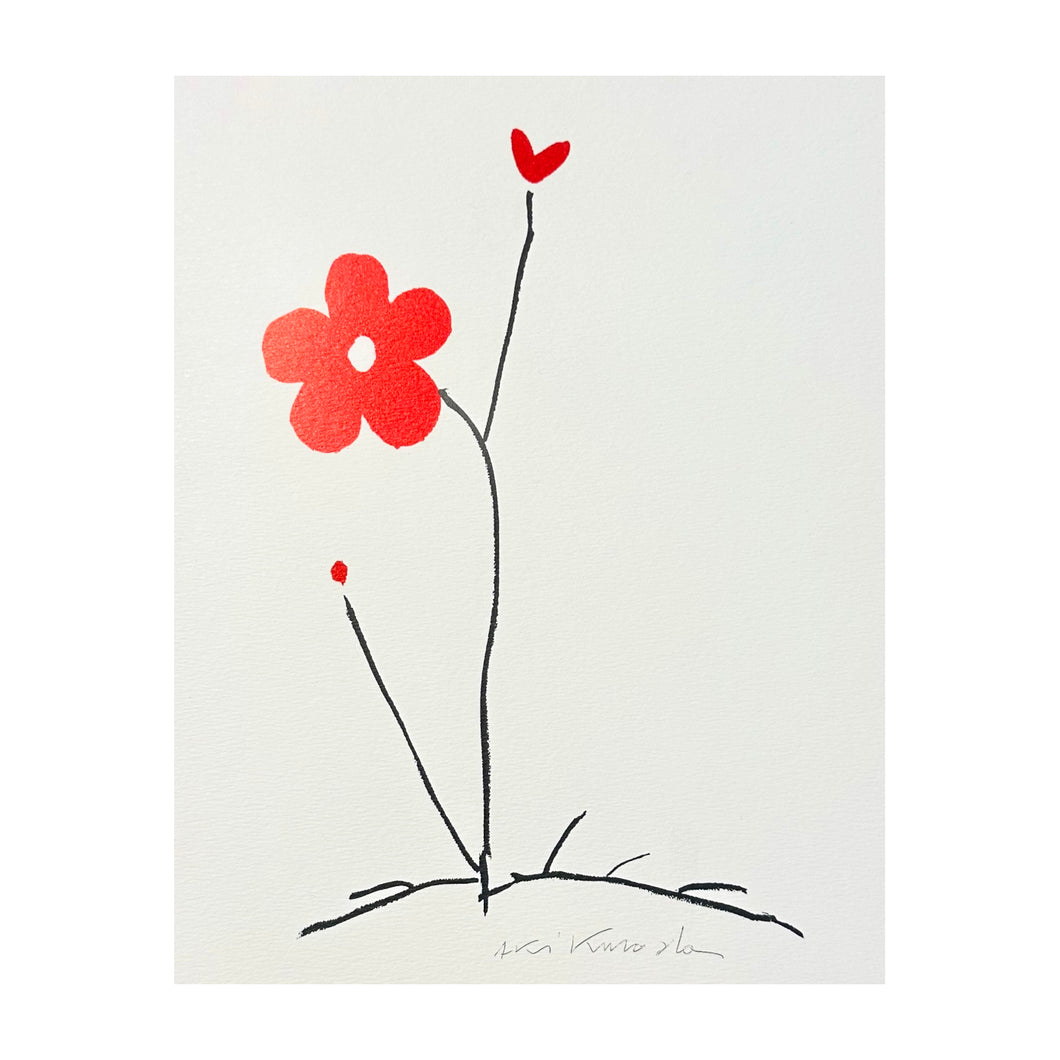 KURODA AKI, Fleurs rouge, 2005