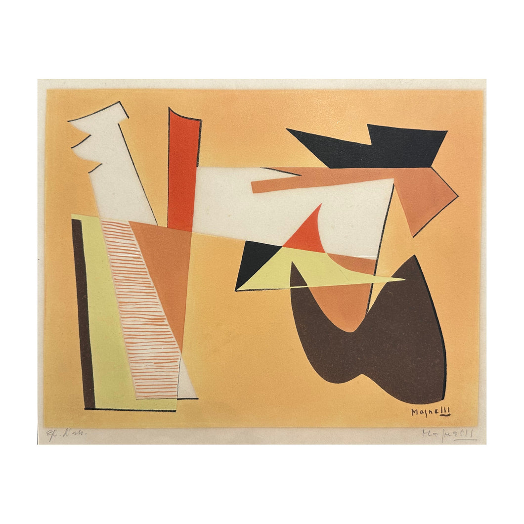 MAGNELLI ALBERTO, Composizione arancione, 1961