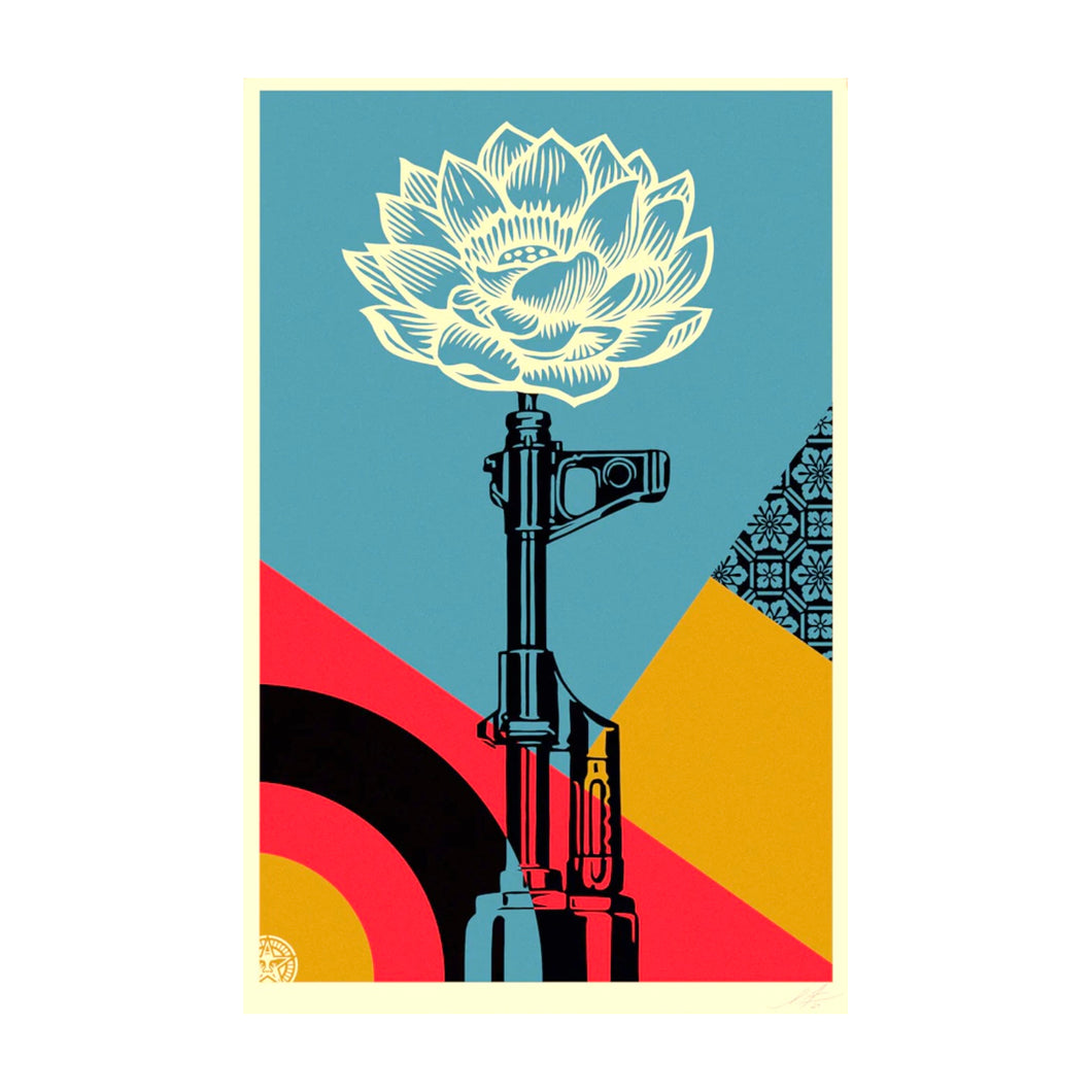 OBEY - FRANK SHEPARD FAIREY, AK-47 Lotus, 2024