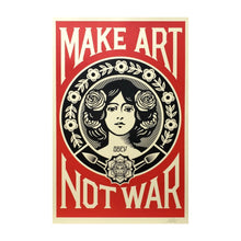 Carica l&#39;immagine nel visualizzatore di Gallery, OBEY - FRANK SHEPARD FAIREY, Make art - not war, 2022
