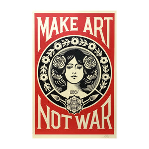 OBEY - FRANK SHEPARD FAIREY, Make art - not war, 2022