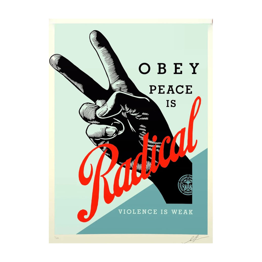 OBEY - FRANK SHEPARD FAIREY, Radical peace, 2021