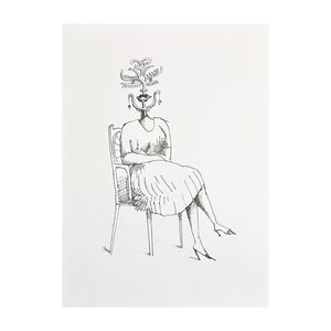 STEINBERG SAUL, Lady, 1966