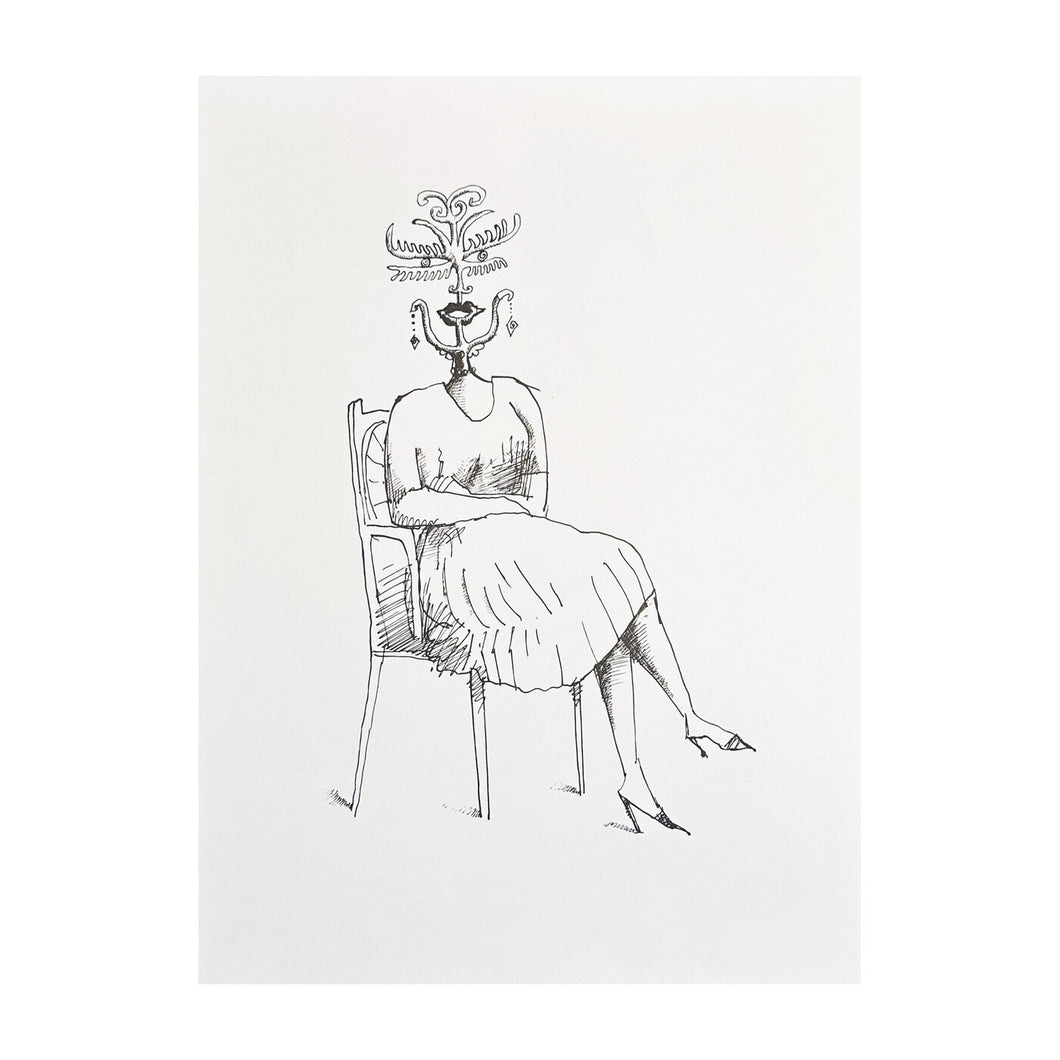 STEINBERG SAUL, Lady, 1966