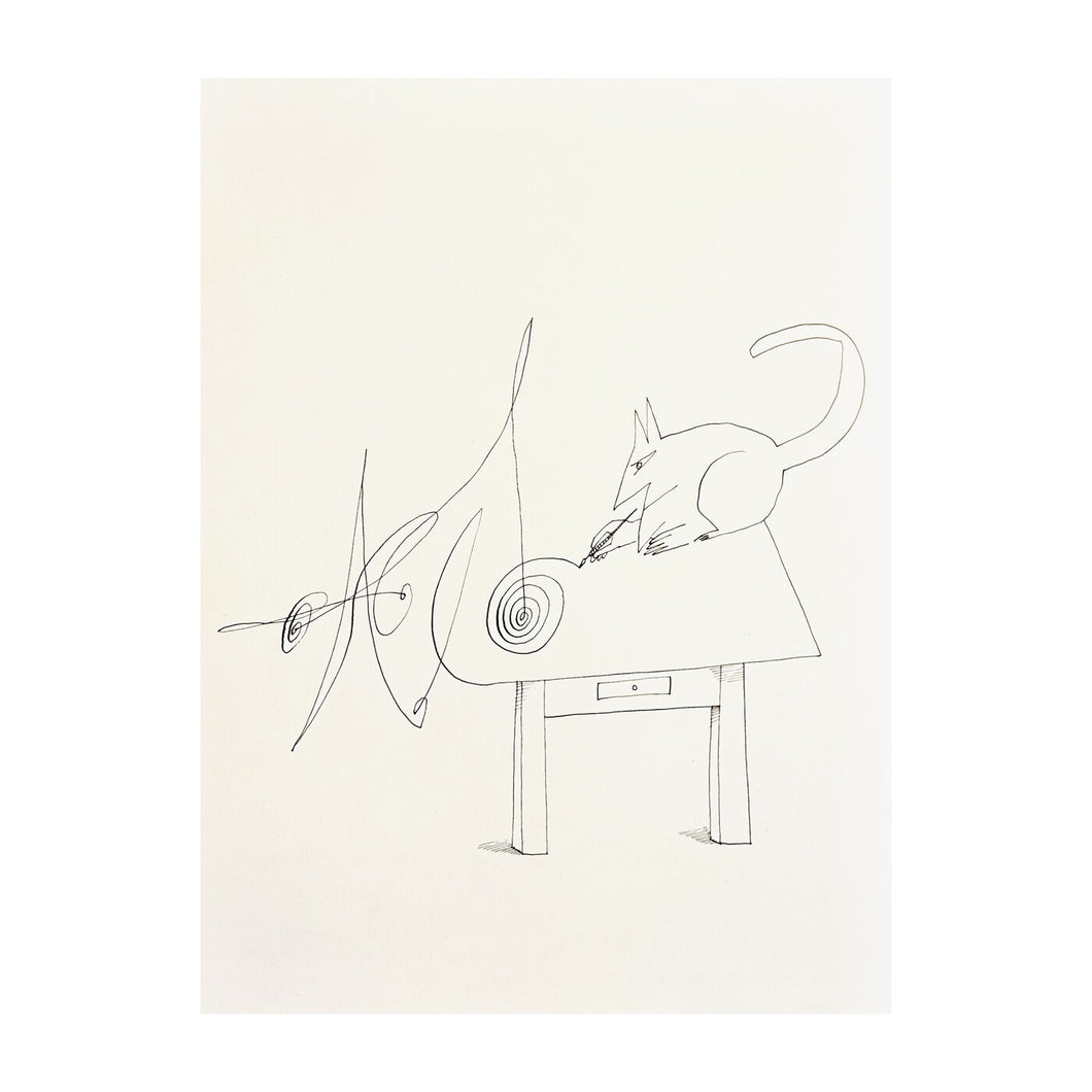 STEINBERG SAUL, The Calligrapher Mouse, 1966