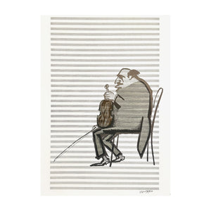 STEINBERG SAUL, The Violinist, 1953