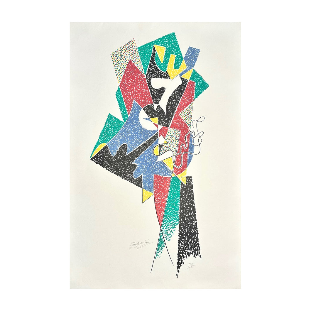 SEVERINI GINO, Composizione, 1956