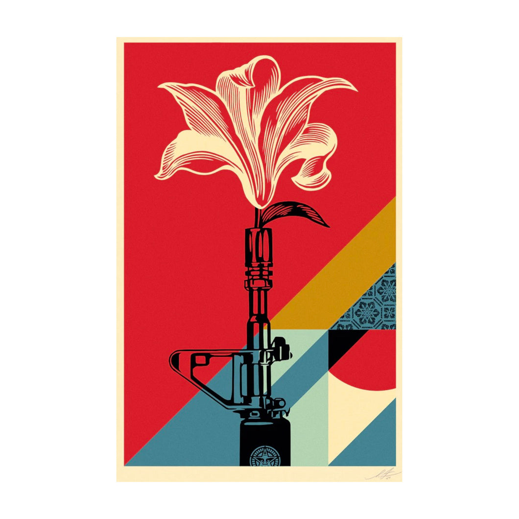 OBEY - FRANK SHEPARD FAIREY, AR-15 Lily, 2024