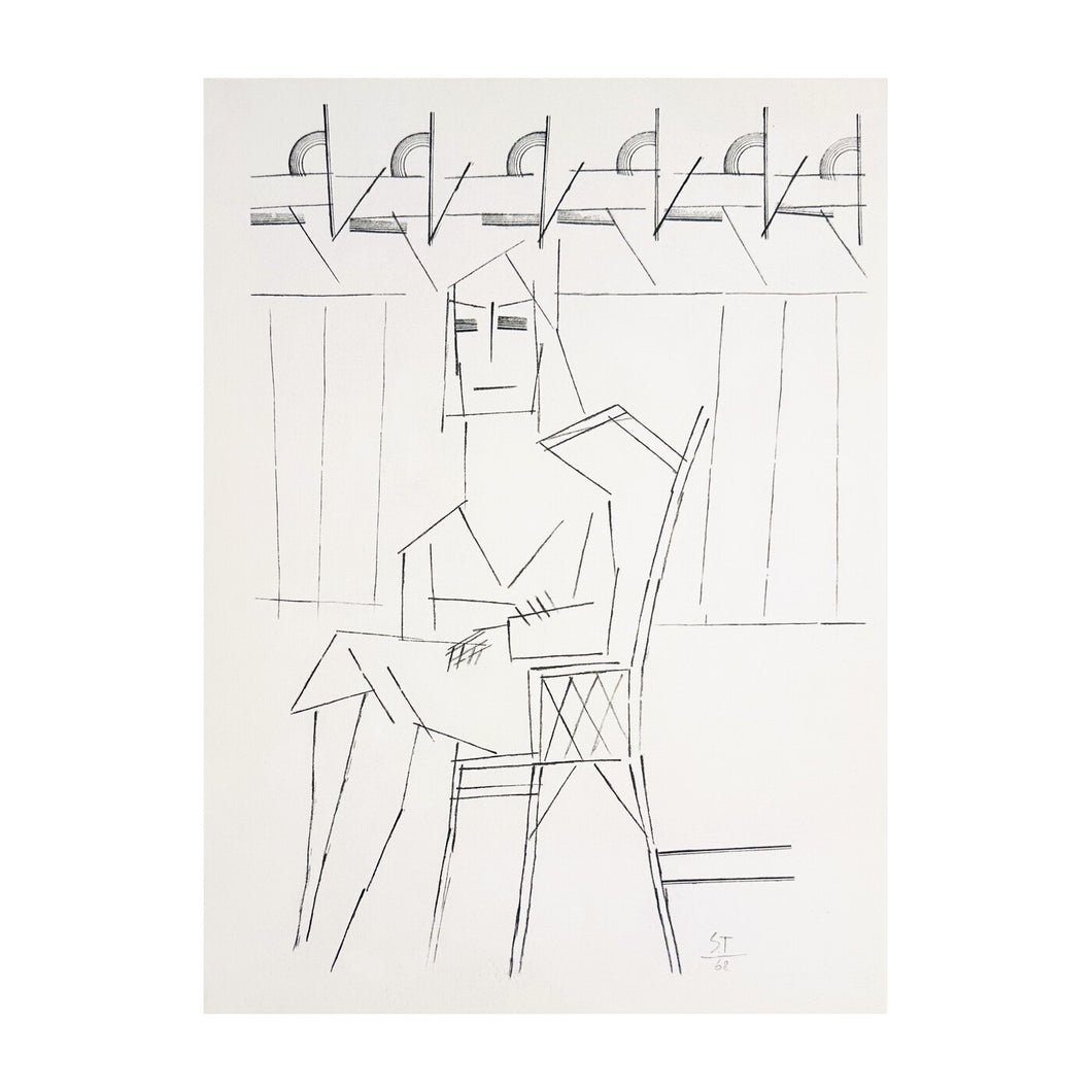 STEINBERG SAUL, Architecture of a Woman, 1953