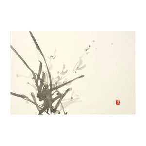ROBERTO NECCO, Sumi-e, Orchidea lontana, 2024
