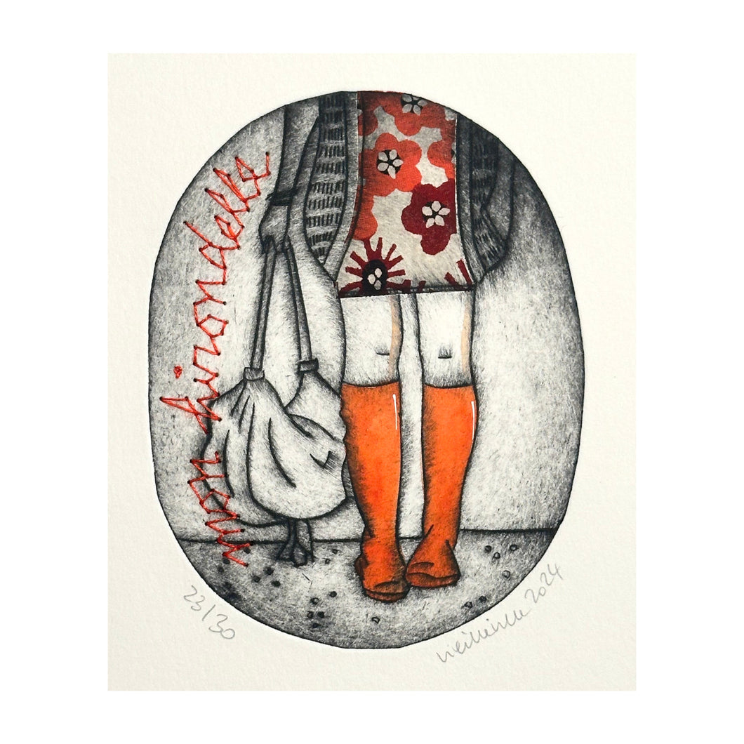 VIEILLEVILLE NATHALIE, Mon hirondelle, 2024