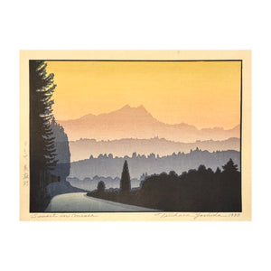 YOSHIDA TSUKASA, Tokyo 1949, Sunset at Miasa, 1980