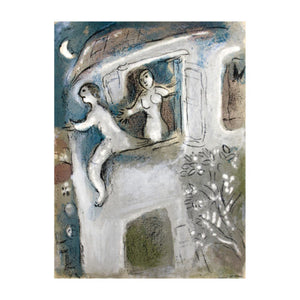 CHAGALL MARC, David sauvé par Michal, 1960