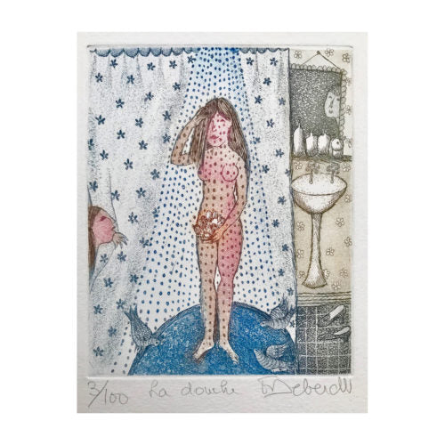 DEBERDT FRANÇOISE, La douche, 1990