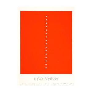 FONTANA LUCIO, Red Spatial Concept, 1965