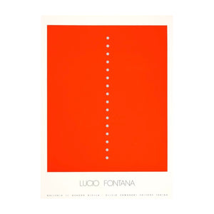 FONTANA LUCIO, Red Spatial Concept, 1965