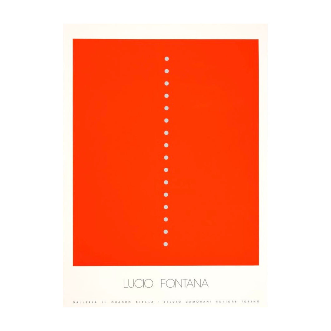 FONTANA LUCIO, Red Spatial Concept, 1965