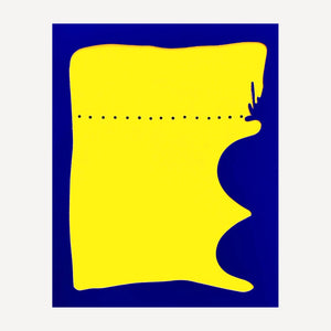 FONTANA LUCIO, Teatrino giallo e blu, 1966