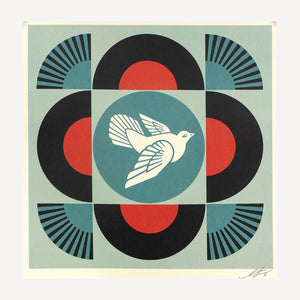 OBEY - SHEPARD FAIREY, 1970 Geometric dove - black, 2022