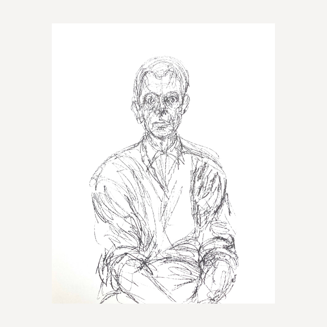 GIACOMETTI ALBERTO, Bust of seated man, 1961