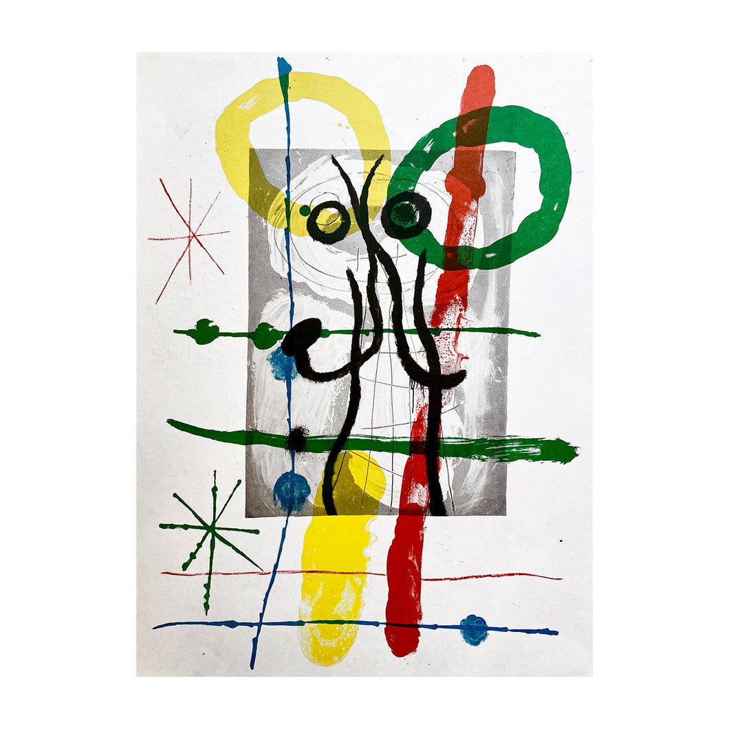 MIRÓ JOAN, Cartoons - Plate V, 1965 