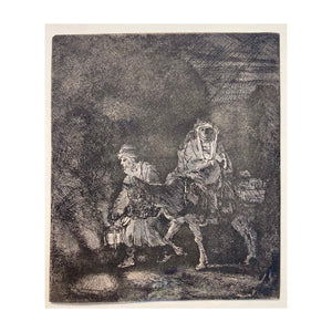 REMBRANDT HARMENSZOON VAN RIJN, La fuga in Egitto, notturno, 1651