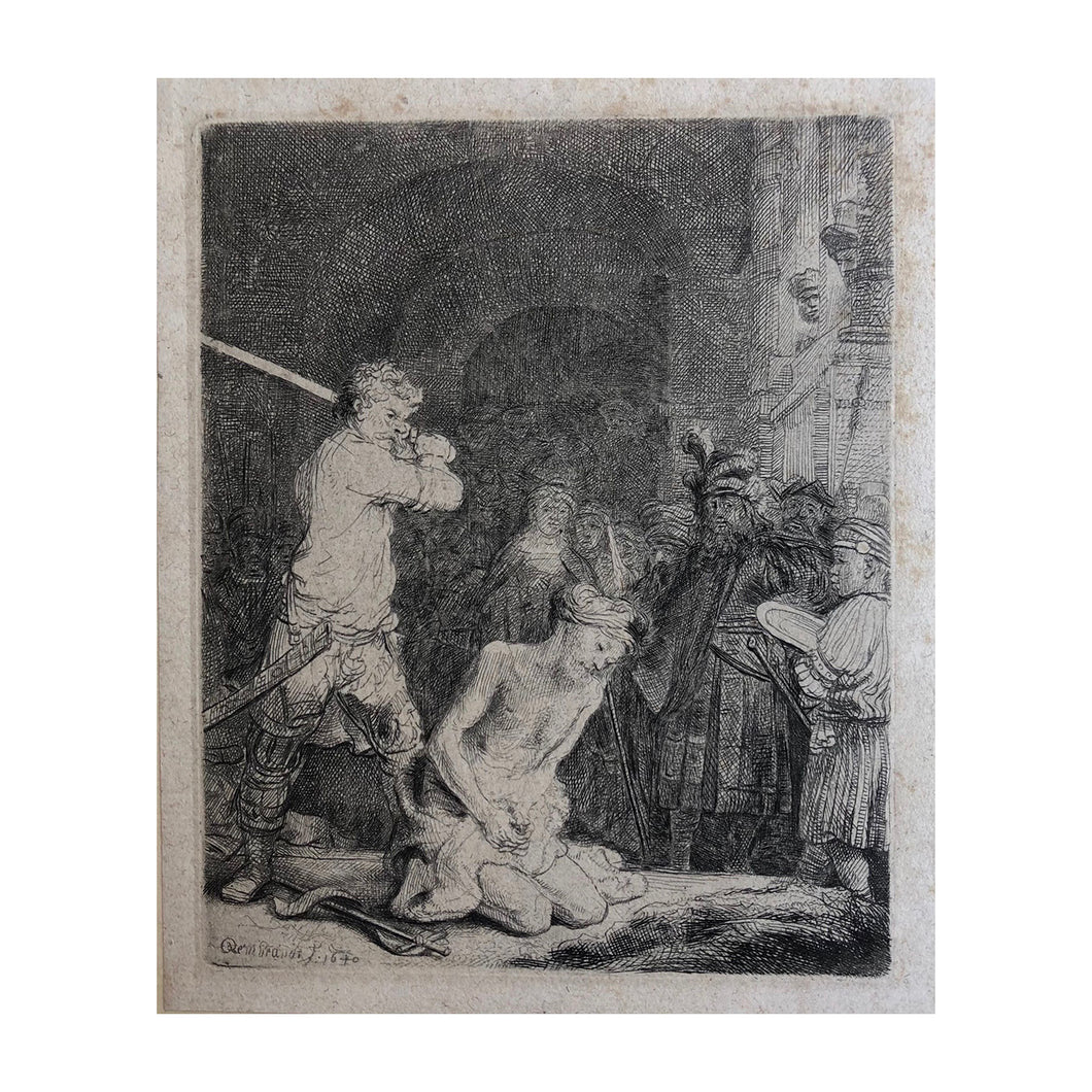 REMBRANDT HARMENSZOON VAN RIJN, La decollazione di san Giovanni Battista, 1640