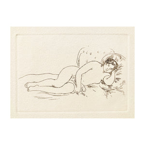 RENOIR PIERRE AUGUSTE, Femme nue couchée, tour a droite, 1906