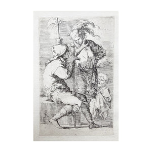 ROSA SALVATOR, Due soldati seduti in conversazione, 1656-57