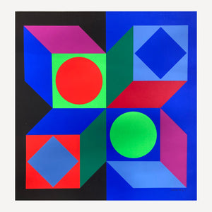 VASARELY VICTOR, Sikra, 1970
